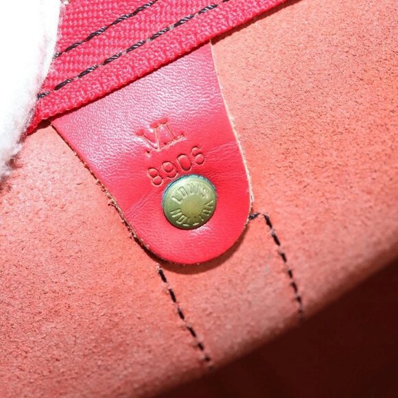 LOUIS VUITTON Epi Keepall 60 Boston Bag Red M42947 LV Auth 148138 - Picture 13 of 16